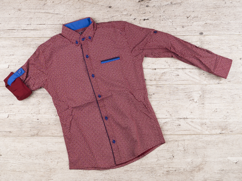 Рубашка Logaster (7-12) R161 red (деми)