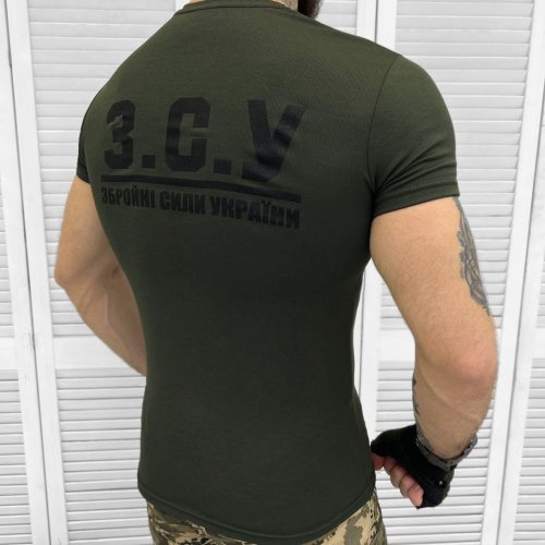 Футболка Madoka (M-3XL) 26 khaki (лето) Madoka 26 khaki