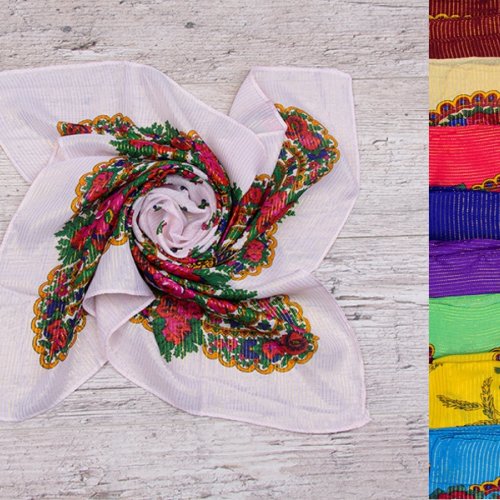 Платок Shawls (75*75) AX01-3 mix (деми) Shawls AX01-3 mix