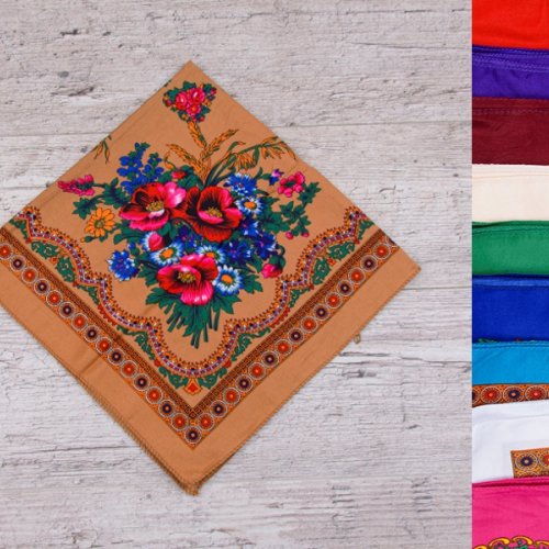 Платок Shawls (70*70) AX01-5 mix (деми) Shawls AX01-5 mix