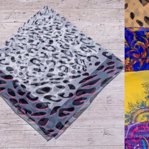 Платок Shawls (85*85) ES012 mix (деми) Shawls ES012 mix