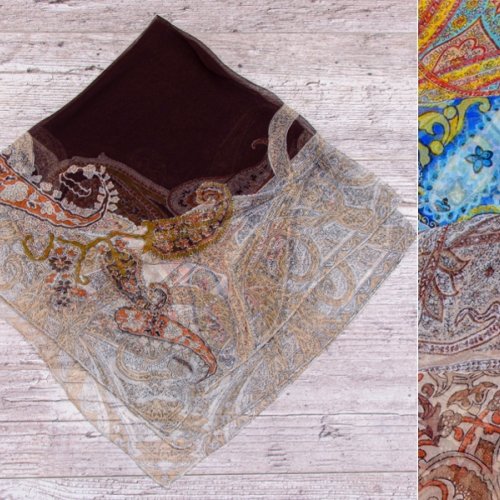 Платок Shawls (85*85) ES013 mix (деми) Shawls ES013 mix