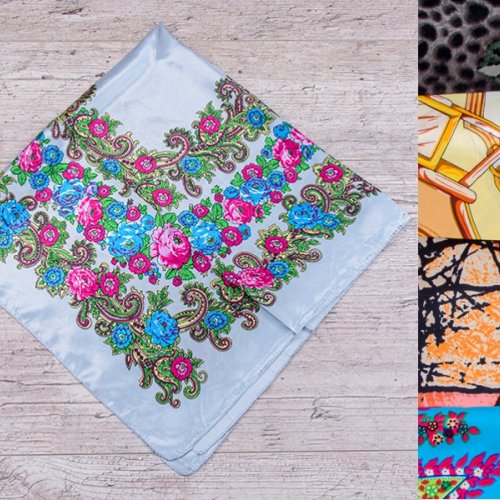 Платок Shawls (89*89) ES022 mix (деми) Shawls ES022 mix