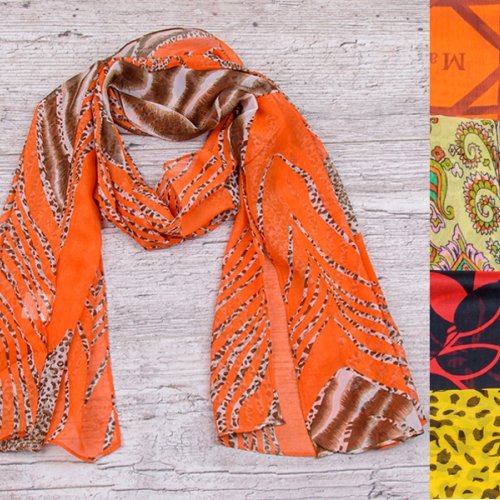 Шарф Shawls (155*50) ES023 mix (деми) Shawls ES023 mix