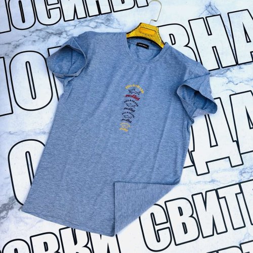 Футболка Sport style (S-2XL) SS56 grey (лето) Sport style SS56 grey