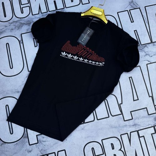 Футболка Sport style (S-2XL) SS60 black (лето) Sport style SS60 black