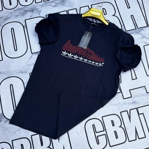 Футболка Sport style (S-2XL) SS61 navy (лето) Sport style SS61 navy