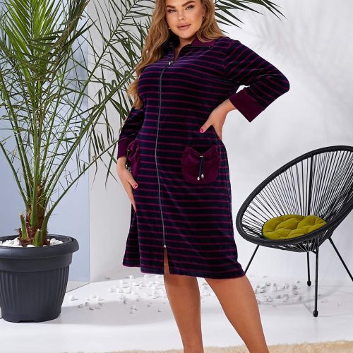 Халат Alberk (XL-3XL) AL6 navy (деми) Alberk AL6 navy