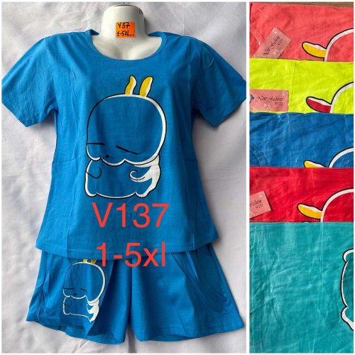 Пижама HomeWear (46-56) V137 mix (лето) HomeWear V137 mix