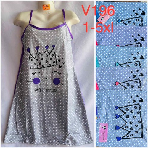 Ночнушка HomeWear (46-56) V196 mix (лето) HomeWear V196 mix