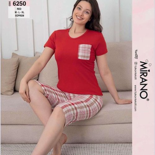 Пижама Disneyopt (M-XL) 6250 red (лето) Disneyopt 6250 red