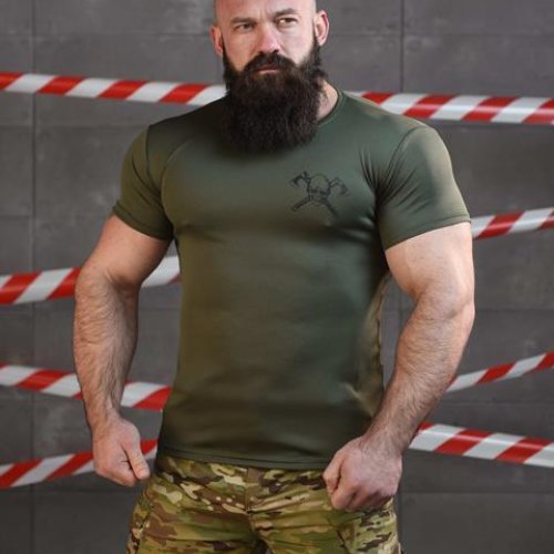 Футболка Madoka (M-3XL) 644 green (лето) Madoka 644 green