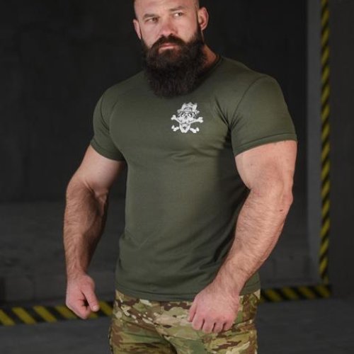 Футболка Madoka (M-3XL) 672 khaki (лето) Madoka 672 khaki