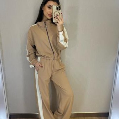 Костюм спорт Valentina (42-50) 066 beige (деми) Valentina 066 beige