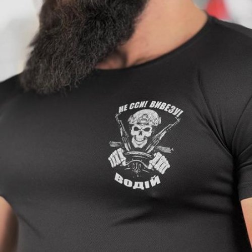 Футболка Madoka (M-3XL) 751 black (лето) Madoka 751 black