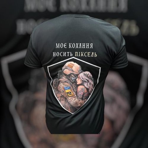 Футболка Madoka (M-3XL) 760 black (лето) Madoka 760 black