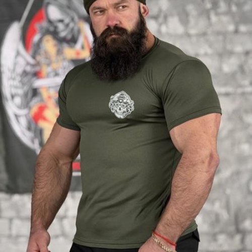 Футболка Madoka (M-3XL) 773 khaki (лето) Madoka 773 khaki