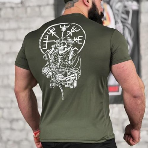 Футболка Madoka (M-3XL) 773 khaki (лето) Madoka 773 khaki