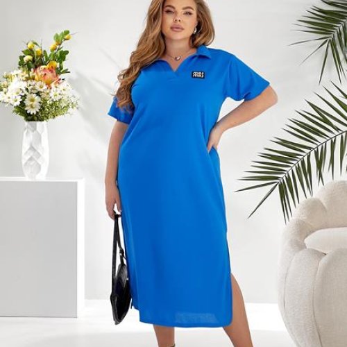 Платье BAT (46-56) 342 blue (лето) BAT 342 blue