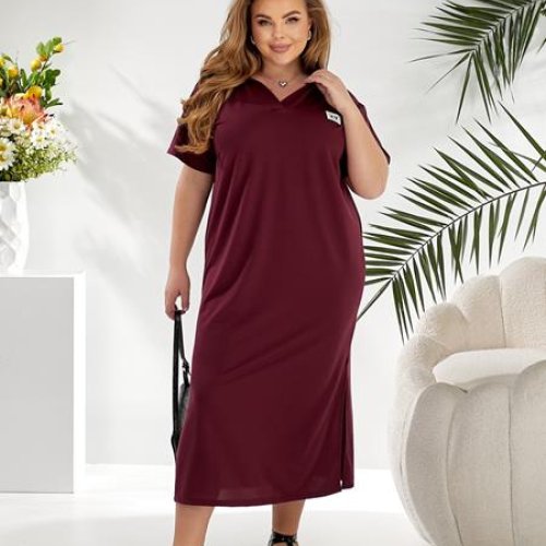 Платье BAT (46-56) 342 wine (лето) BAT 342 wine