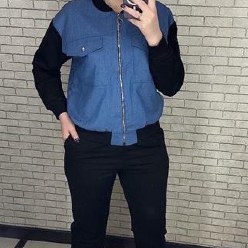 Костюм спорт Valentina (42-52) 098 black (деми) Valentina 098 black