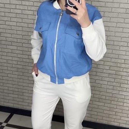 Костюм спорт Valentina (42-52) 098 l.blue (деми) Valentina 098 l.blue