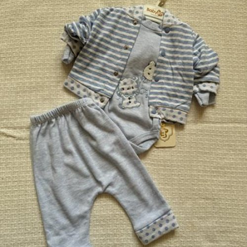 Костюм Baby Boom (0-0.9) 1014 l.grey (деми) Baby Boom 1014 l.grey