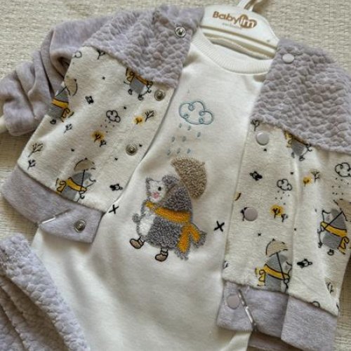 Костюм Baby Boom (0-0.9) 1018 grey (деми) Baby Boom 1018 grey