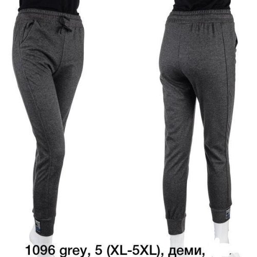 Штаны спорт АнЯ (XL-5XL) 1096 grey (деми) АнЯ 1096 grey