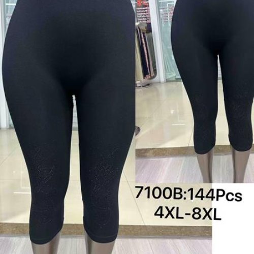 Бриджи АнЯ (4XL-8XL) 7100B black (лето) АнЯ 7100B black