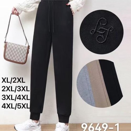 Штаны спорт АнЯ (XL-5XL) 9649-1 mix (деми) АнЯ 9649-1 mix