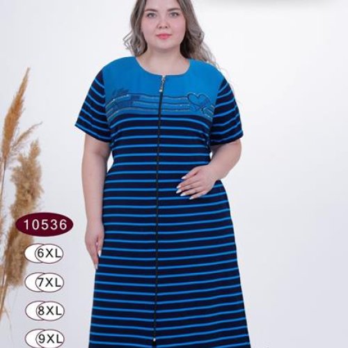 Халат Annet (6XL-9XL) DO10536 blue (лето) Annet DO10536 blue