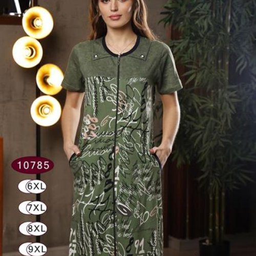 Халат Annet (6XL-9XL) DO10785 olive (лето) Annet DO10785 olive