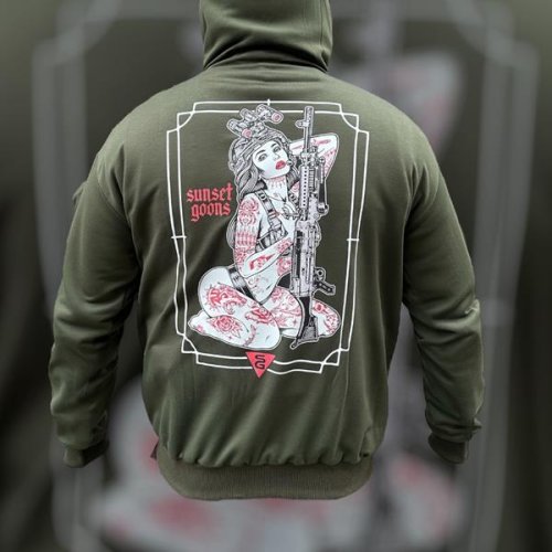 Худи Madoka (M-3XL) 795 khaki (деми) Madoka 795 khaki