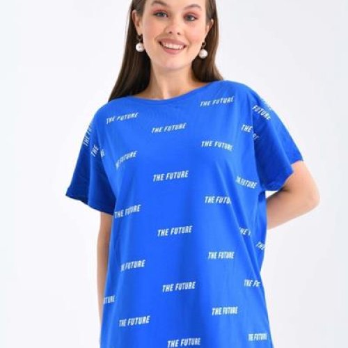 Футболка Shipi (2XL-3Xl) 2484 blue (лето) Shipi 2484 blue
