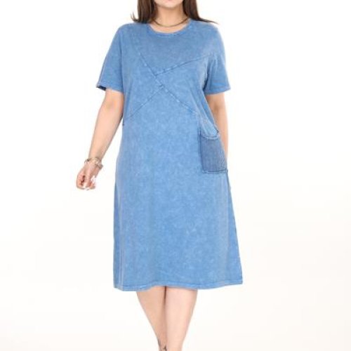 Платье Alberk (50-56) 4085  l.blue (лето) Alberk 4085  l.blue