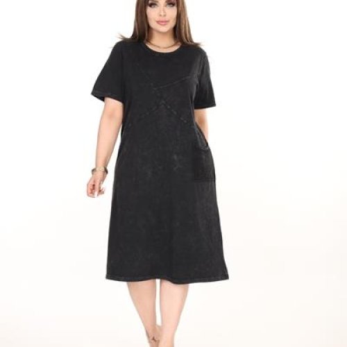 Платье Alberk (50-56) 4085  black (лето) Alberk 4085  black