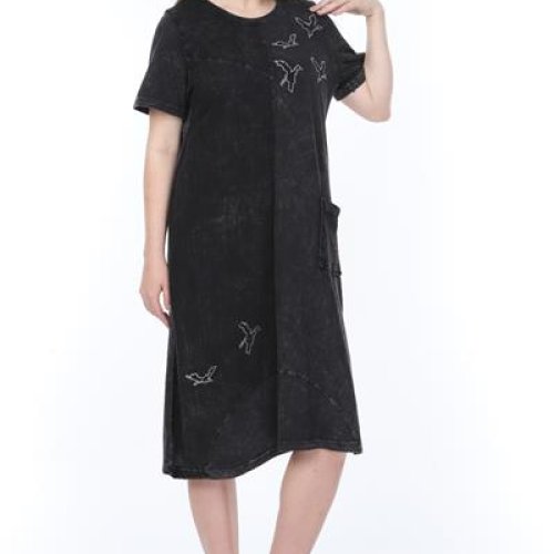 Платье Alberk (50-56) 6004  black (лето) Alberk 6004  black