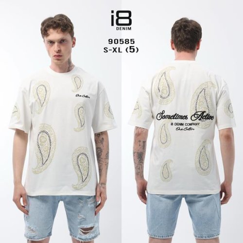 Футболка i8denim (S-XL) 90585 white (лето) i8denim 90585 white