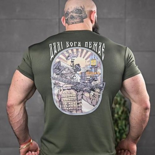 Футболка Madoka (M-3XL) 800 khaki (лето) Madoka 800 khaki