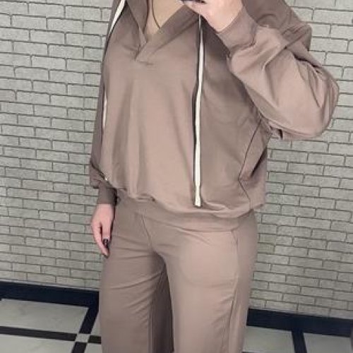 Костюм спорт Valentina (48-56) 032 d.beige (деми) Valentina 032 d.beige