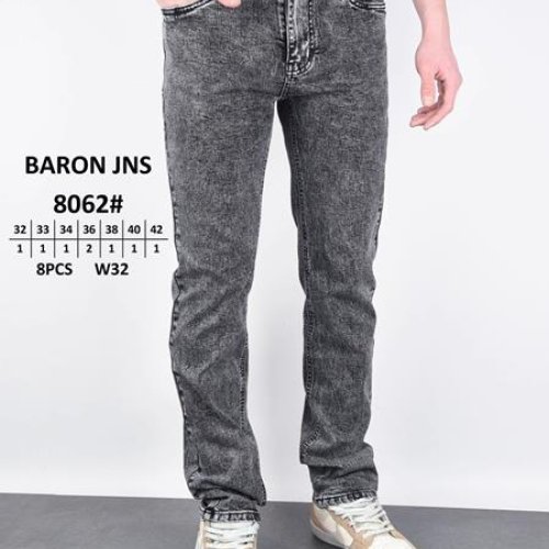 Джинсы God Baron (32-42) 8062 grey (деми) God Baron 8062 grey