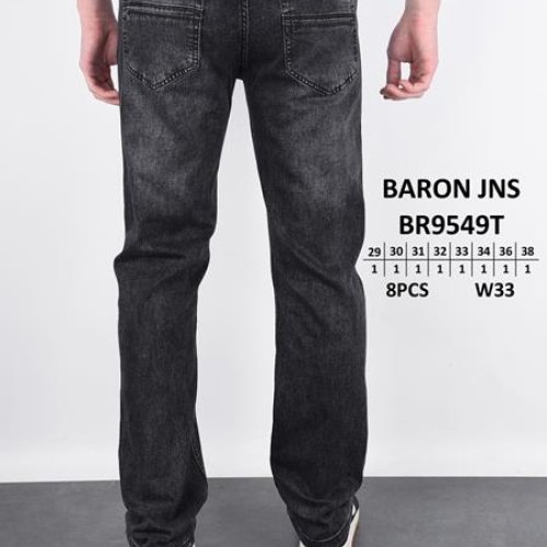 Джинсы God Baron (29-38) 9549 black (деми) God Baron 9549 black