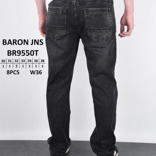 Джинсы God Baron (30-38) 9550 black (деми) God Baron 9550 black