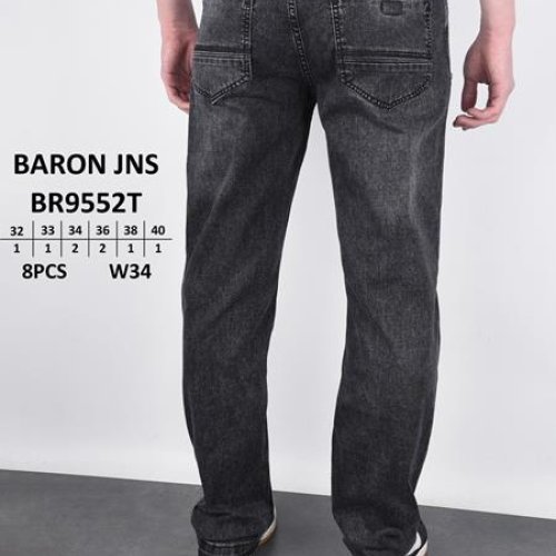 Джинсы God Baron (32-40) 9552 black (деми) God Baron 9552 black