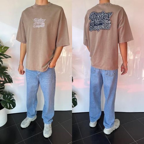 Футболка i8denim (S-2XL) 1980 beige (лето) i8denim 1980 beige