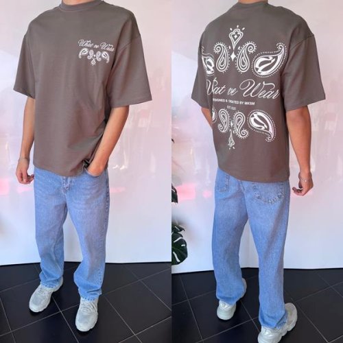 Футболка i8denim (S-2XL) 2008 grey (лето) i8denim 2008 grey