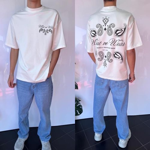 Футболка i8denim (S-2XL) 2009 white (лето) i8denim 2009 white