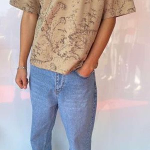 Футболка i8denim (S-2XL) 2017 beige (лето) i8denim 2017 beige