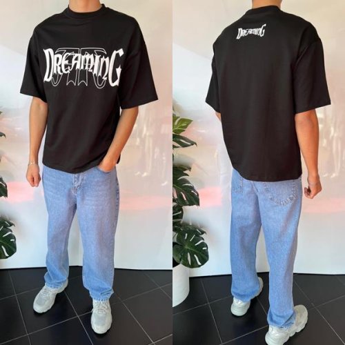 Футболка i8denim (S-2XL) 2019 black (лето) i8denim 2019 black